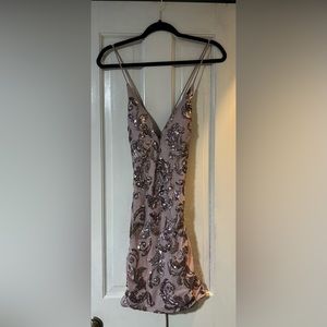 Small rose gold dress from Windsor.